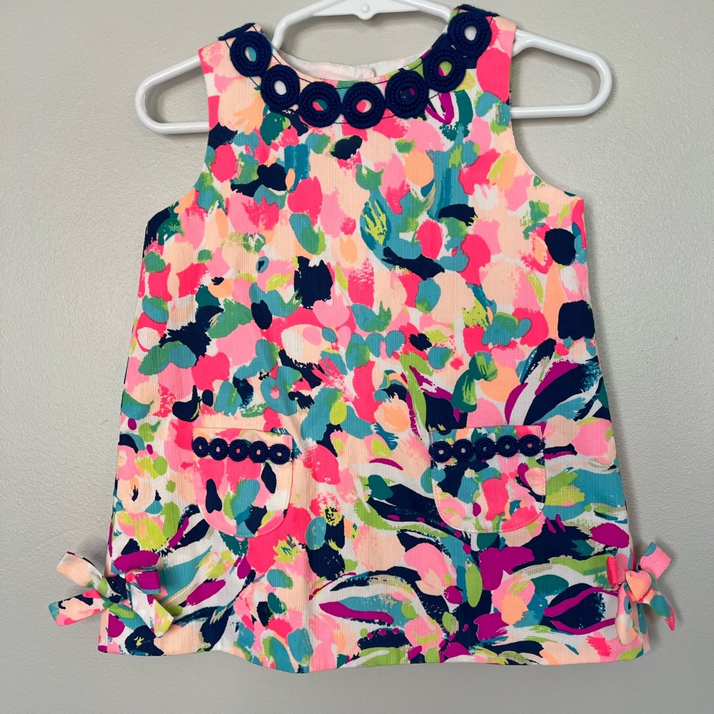 Lilly Pulitzer Toddler Girls Shift Dress Size 18-24 Mo